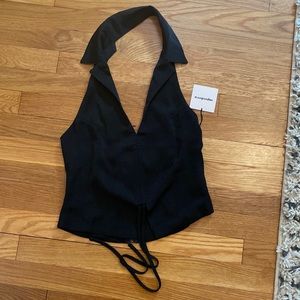 Black halter tank